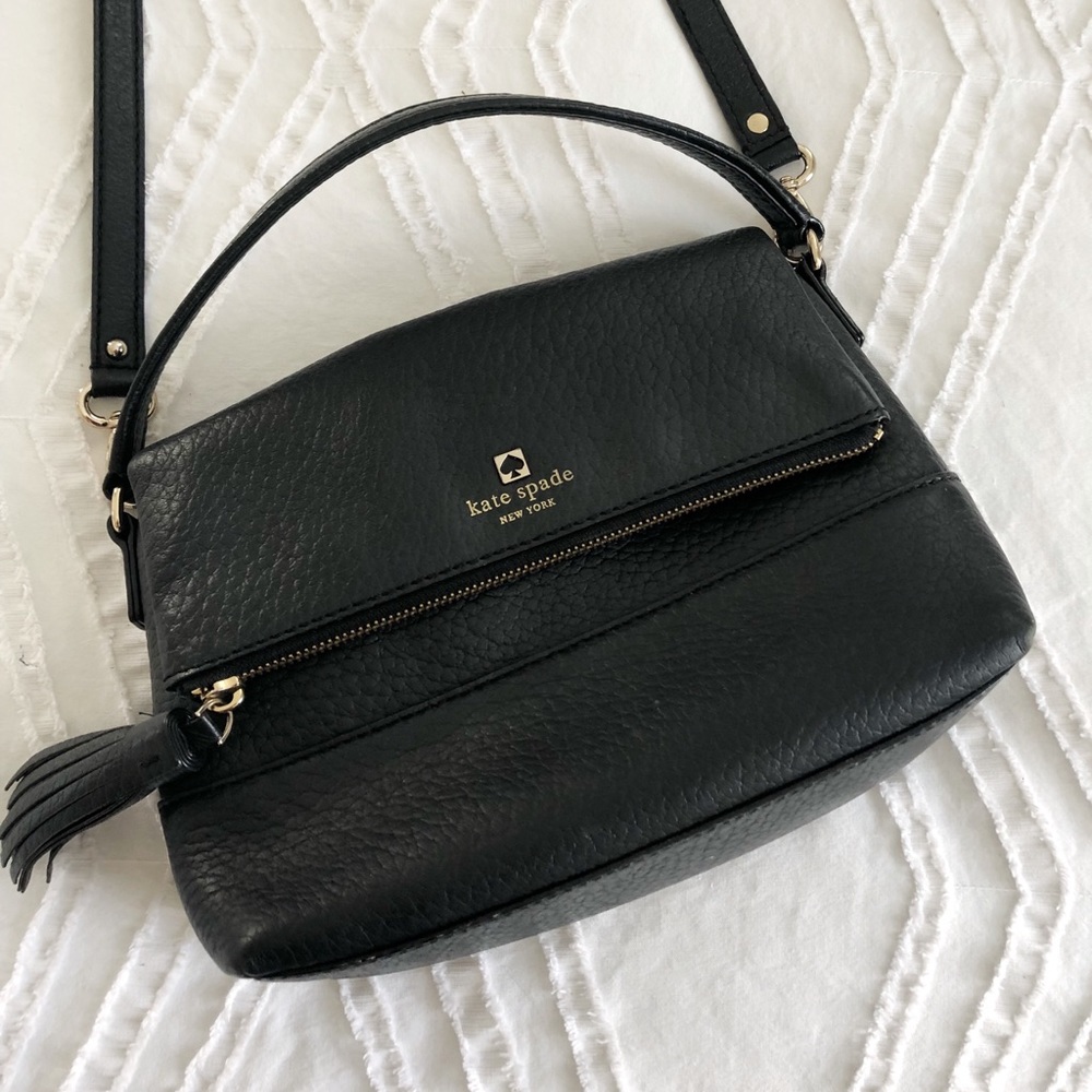 Black & Gold Kate Spade Crossbody Purse